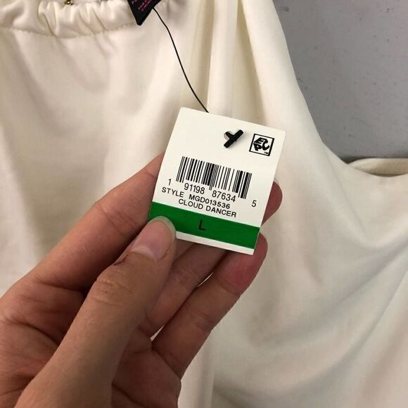 Material Girl Cloud Dancer White Bodycon Mini Dress - Picture 6 of 10